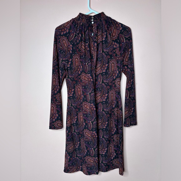 TOMMY HILFIGER Paisley High Neck Dress - Picture 4 of 5